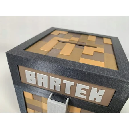 OUTLET Minecraft-Style Piggy Bank Box