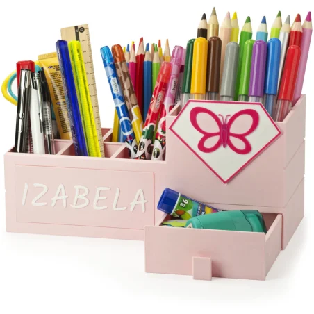 XL Crayon Holder with Drawer Changer Minnie Desk Organizer