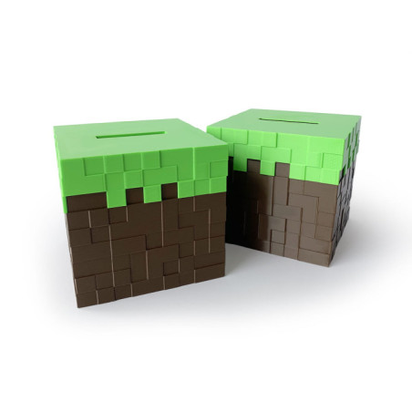 Skarbonka dla dziecka Grass w stylu Minecraft BIO