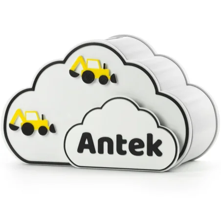 Personalized Cloud Piggy Bank for Children BIO