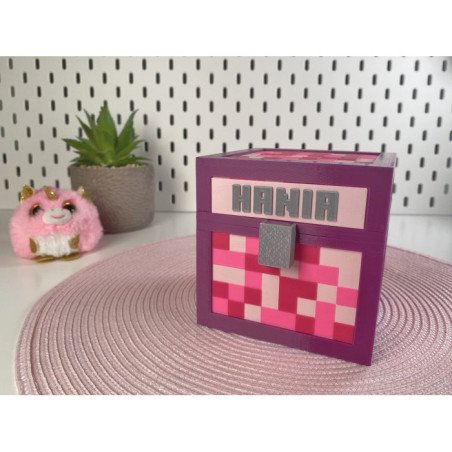 Skarbonka dla dzieci XL w stylu Minecraft BIO