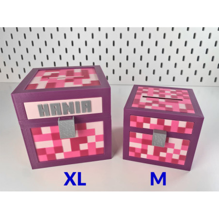Skarbonka dla dzieci XL w stylu Minecraft BIO