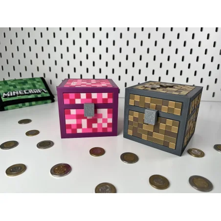 Minecraft-Style BIO Piggy Bank M