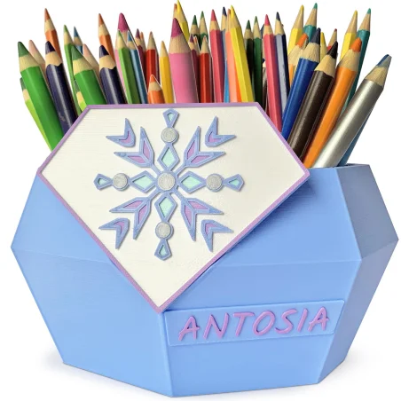 Large Crayon Holder Changer Patterns Desk Organizer