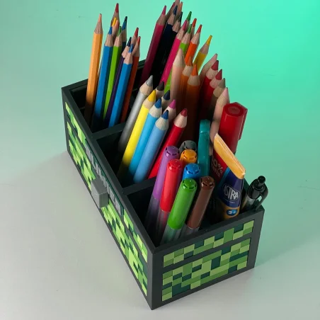 Minecraft-Style Personalized Desk Organizer