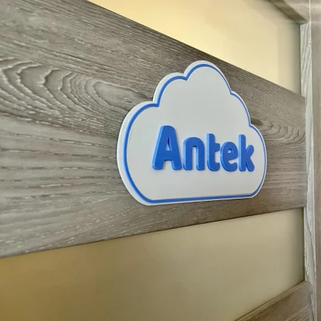 3D Cloud Name Plaque for Wall/Door