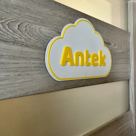 3D Cloud Name Plaque for Wall/Door