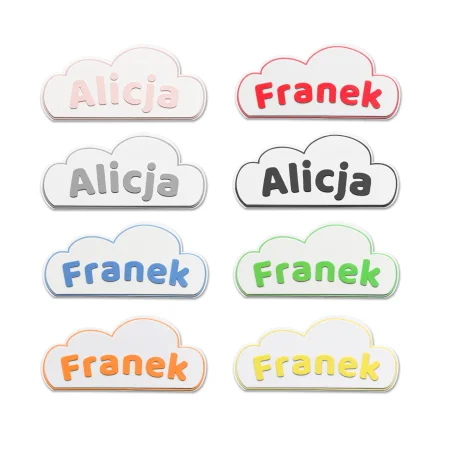 3D Cloud Name Plaque for Wall/Door