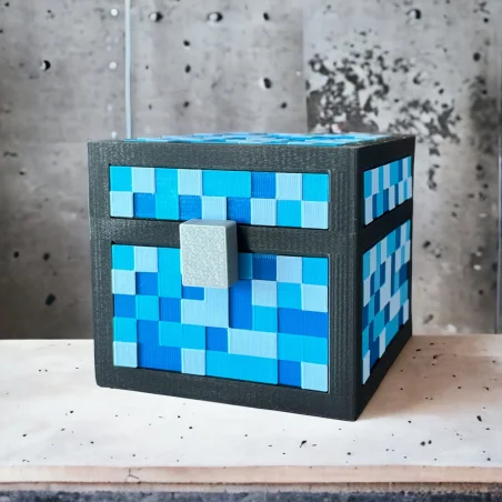 Piggy Bank M in Minecraft BIO Style