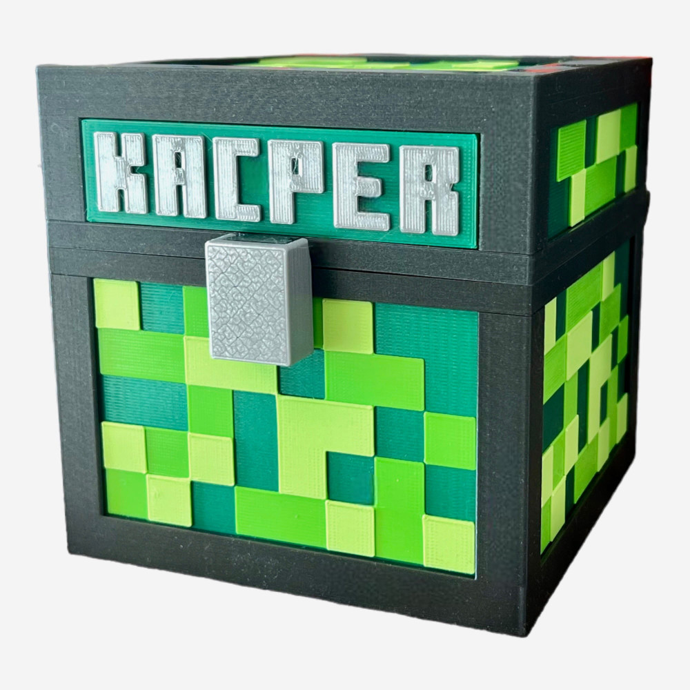 Skarbonka dla dziecka XL w stylu Minecraft BIO