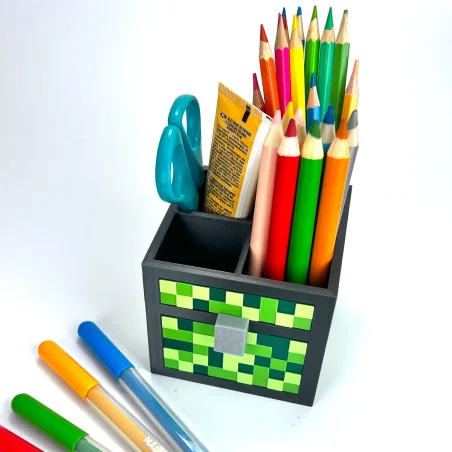 Organizer M for your desk in Minecraft BIO style