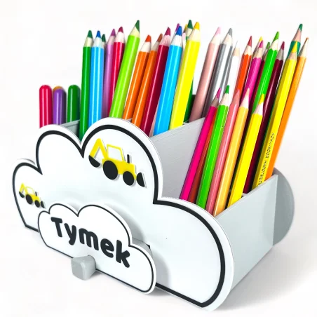 Cloud Crayon Holder with Name BIO