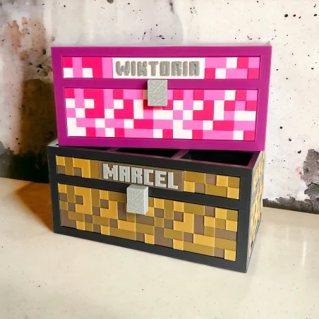Minecraft-Style Personalized Desk Organizer