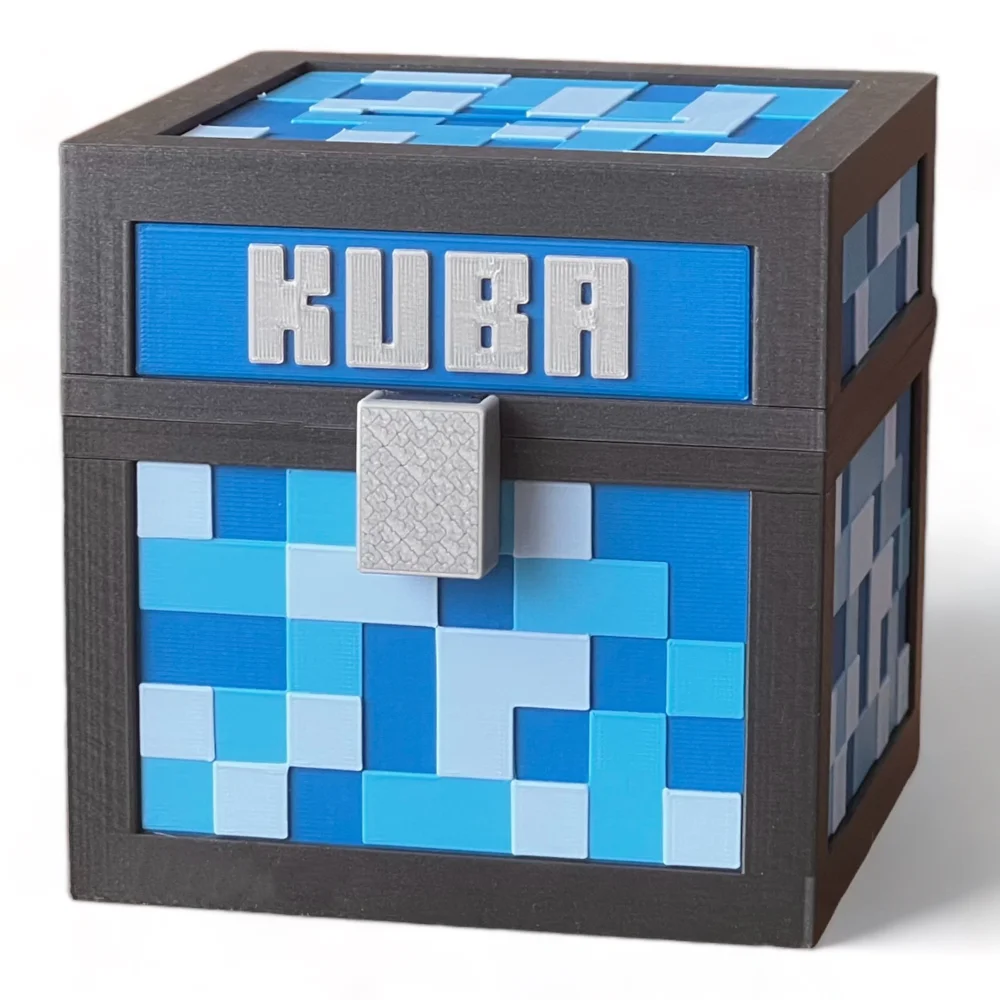 XL Piggy Bank in Minecraft Style BIO Piggy Bank for Kids