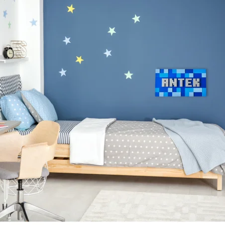 Wall/Door Sign in 3D Minecraft Style