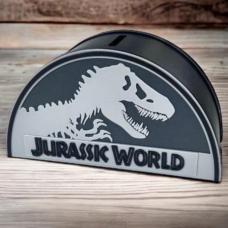 Personalized piggy bank for your child in Jurassic BIO style