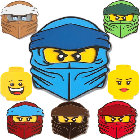 Dekoracja na ścianę/drzwi ninja 3D