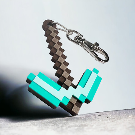 Brelok do kluczy w stylu Minecraft Kilof Diamond