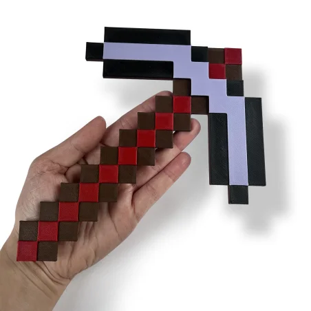 3D Wall Sticker Pixels Netherite Pickaxe Children's Room Decoration