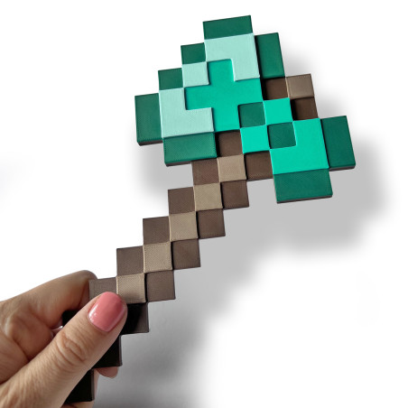 Naklejka na ścianę w stylu Minecraft Siekierka Diamond