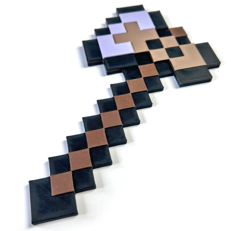 Naklejka na ścianę w stylu Minecraft Siekierka Netherite