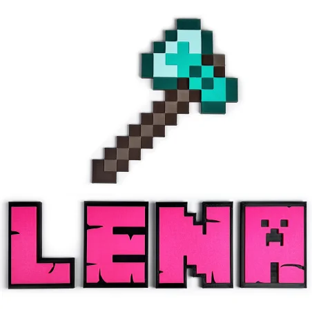 3D Wall Sticker Netherite Axe Children's Room Decoration