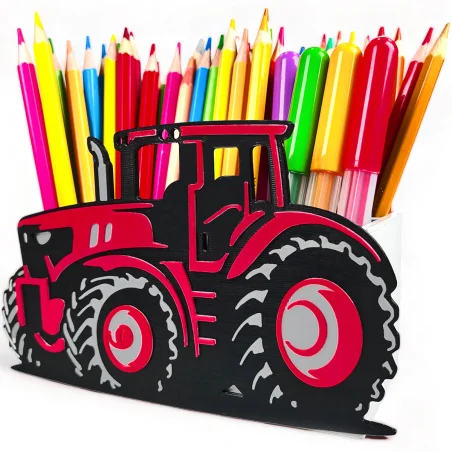 Desk Organizer with a Tractor Theme