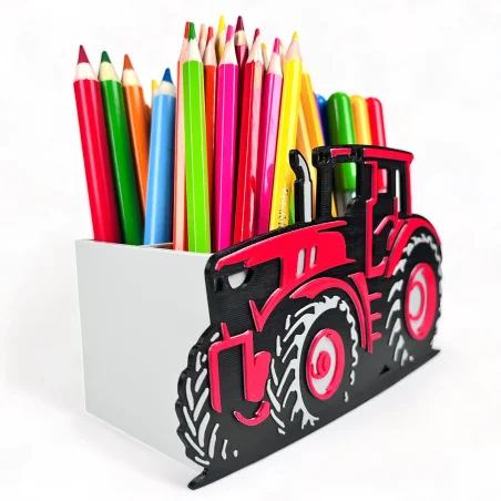 Desk Organizer with a Tractor Theme