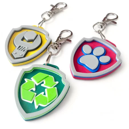 3D Eco-Friendly Paw Patrol Keychain Charm