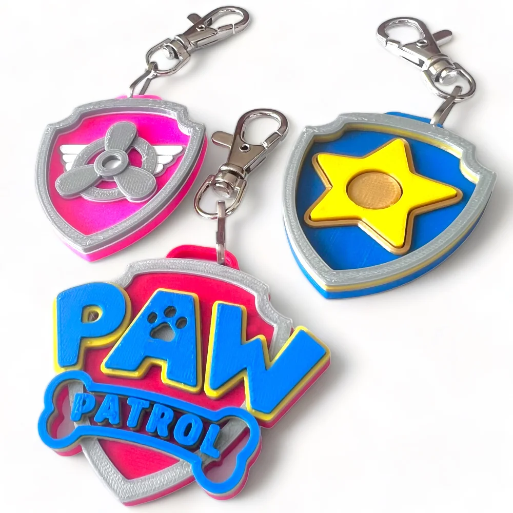 3D Eco-Friendly Paw Patrol Keychain Charm