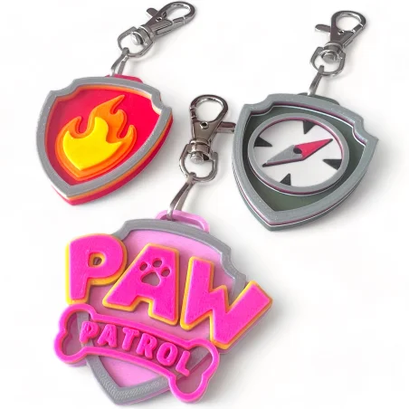 3D Eco-Friendly Paw Patrol Keychain Charm