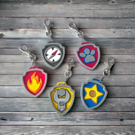 3D Eco-Friendly Paw Patrol Keychain Charm