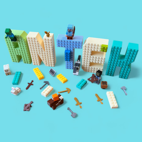 Literki stojące XL w stylu klocków lego