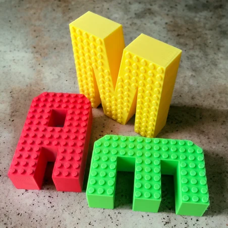 Standing XL Letters in Block Style - A Fun Decoration for Your Child's Room