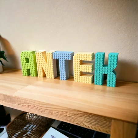 Standing XL Letters in Block Style - A Fun Decoration for Your Child's Room