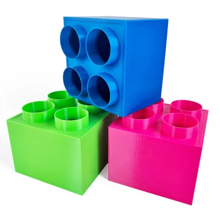 Small Block Crayon Holder Desk Organizer