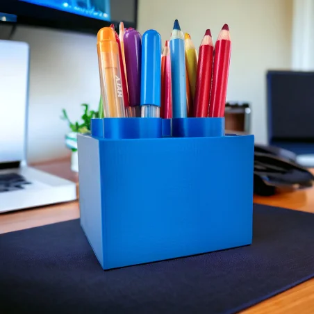 Small Block Crayon Holder Desk Organizer