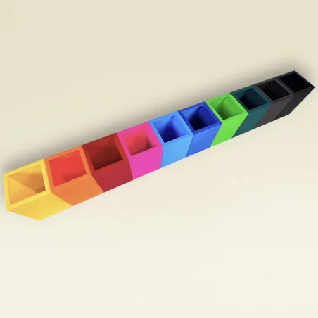 Crayon Holder and Desk Organizer - 10 Colors - Montessori Style