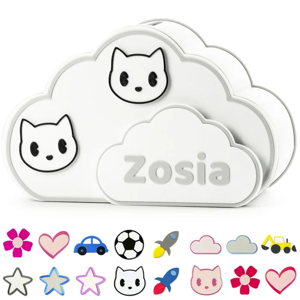 Cloud Piggy Bank for Kids with Name BIO