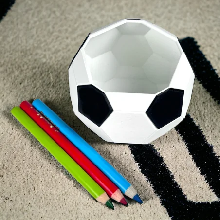 Small Soccer Ball Crayon Holder Organizer