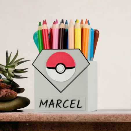 Crayon Holder Organizer Changer M with Pikachu Patterns