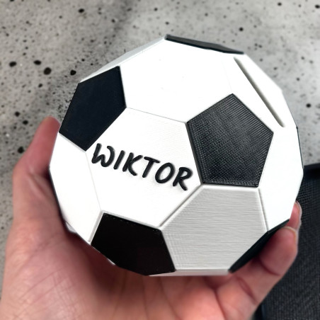 SKARBONKA dla dziecka z imieniem 3D Piłka nożna