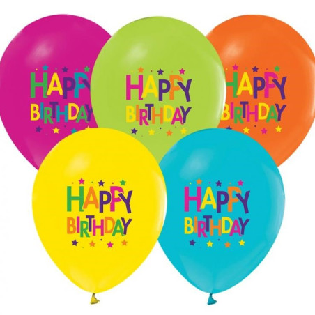 Balony Premium Happy Birthday Zestaw balonów na urodziny dla dziecka 5szt