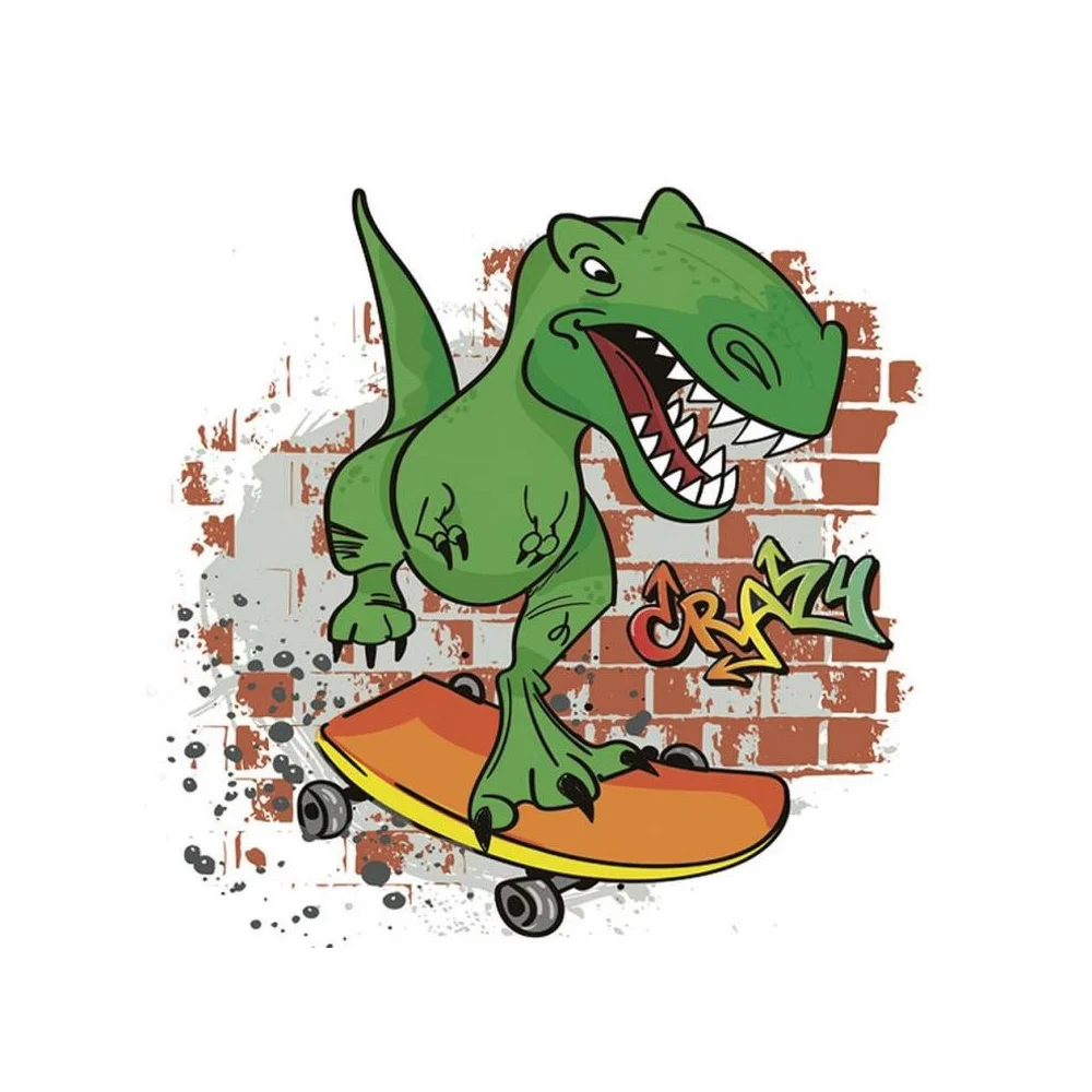 Birthday Napkins for Kids Crazy Dino 33 cm 20 pieces Dinosaur