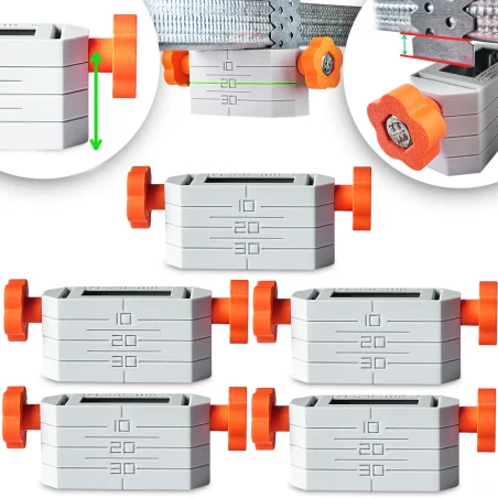 5x UCHWYT DO POZIOMOWANIA sufitu podwieszanego SHORT GRIP profil CD60 ES