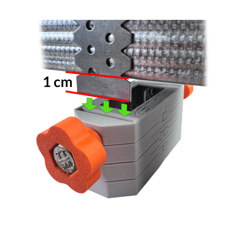 UCHWYT DO POZIOMOWANIA sufitu podwieszanego SHORT GRIP profil CD60 ES