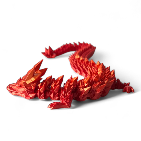 Smok 3D Dragon Figurka smoka Kryształowy smok 35cm Dekoracja pokoju