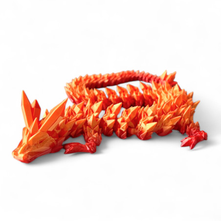 Smok 3D Dragon Figurka smoka Kryształowy smok 42cm Dekoracja pokoju