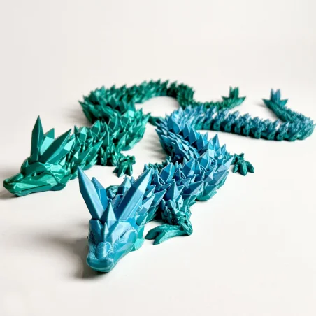 3D Dragon Figurine Crystal Dragon 42cm Room Decoration