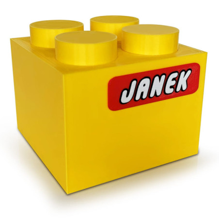 Skarbonka klocek w stylu Lego